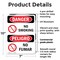 Signmission No Smoking Danger Sign, Plastic, 7in W x 10in L, 2PK OS-2PACK-DS-P-710-VS-1469 - alternate 7
